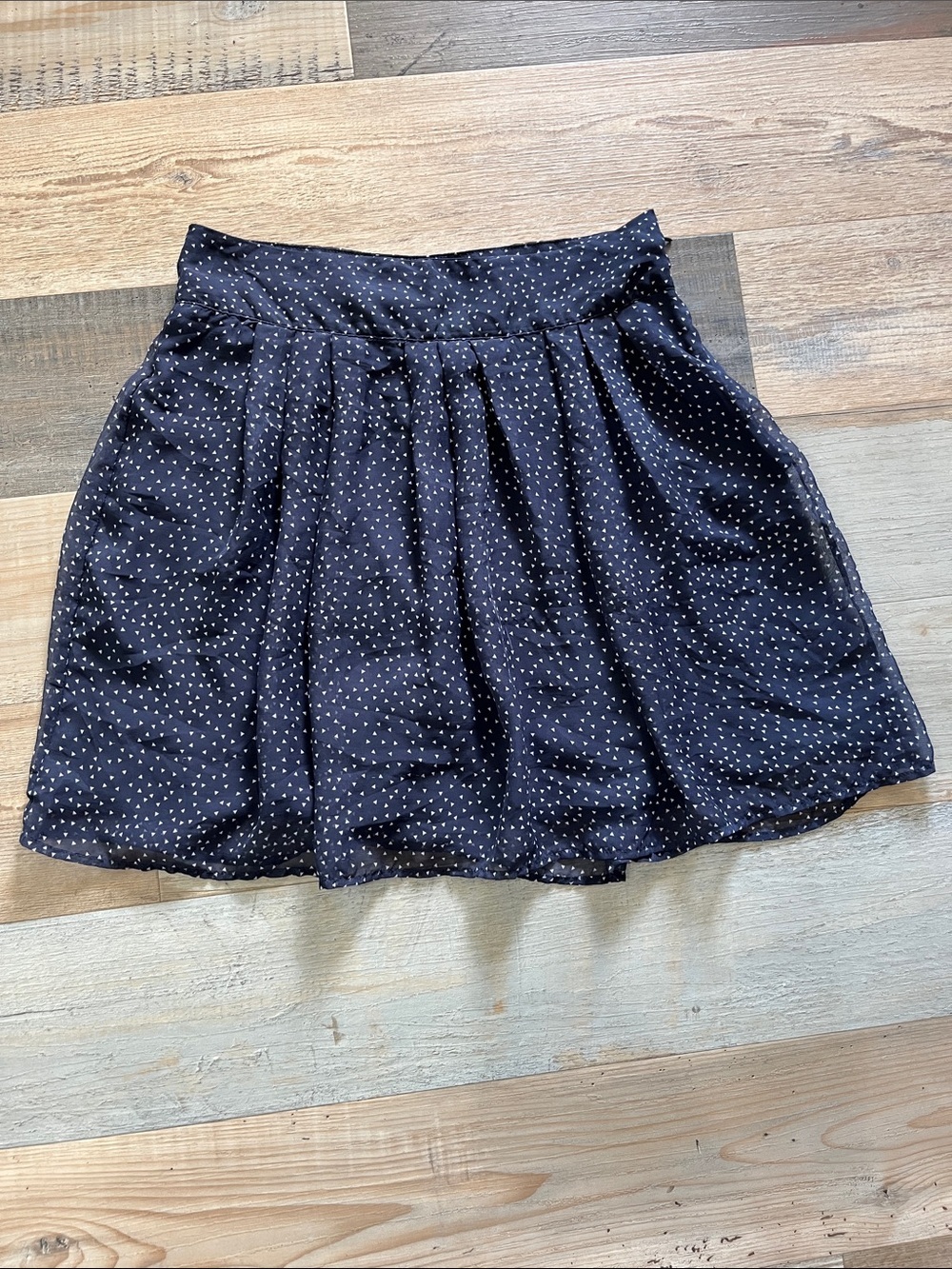 GAP Navy White A-Line Mini Skirt Casual Women's Skirt Sz 2 Retro Casual